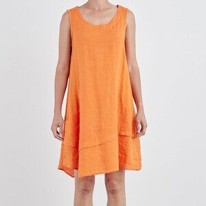 Cut Loose linen Tunic Dress size Large (turquoise blue)